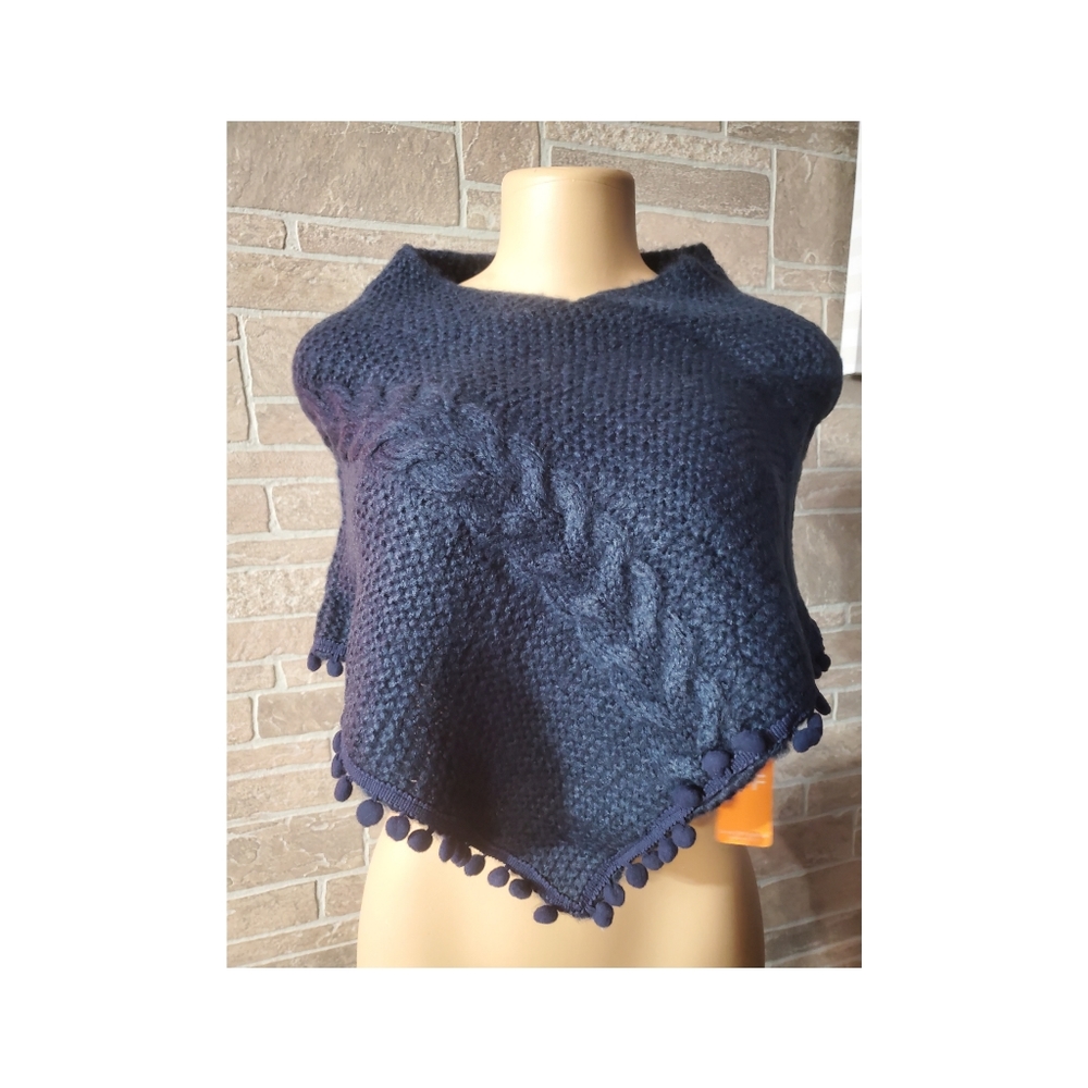 Blue Knit Scarf